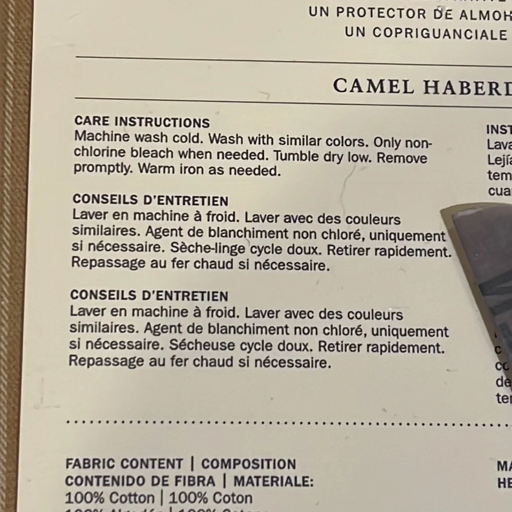 Ralph Lauren Beckett Haberdashery Standard Pillow Sham Camel new 20”x28”